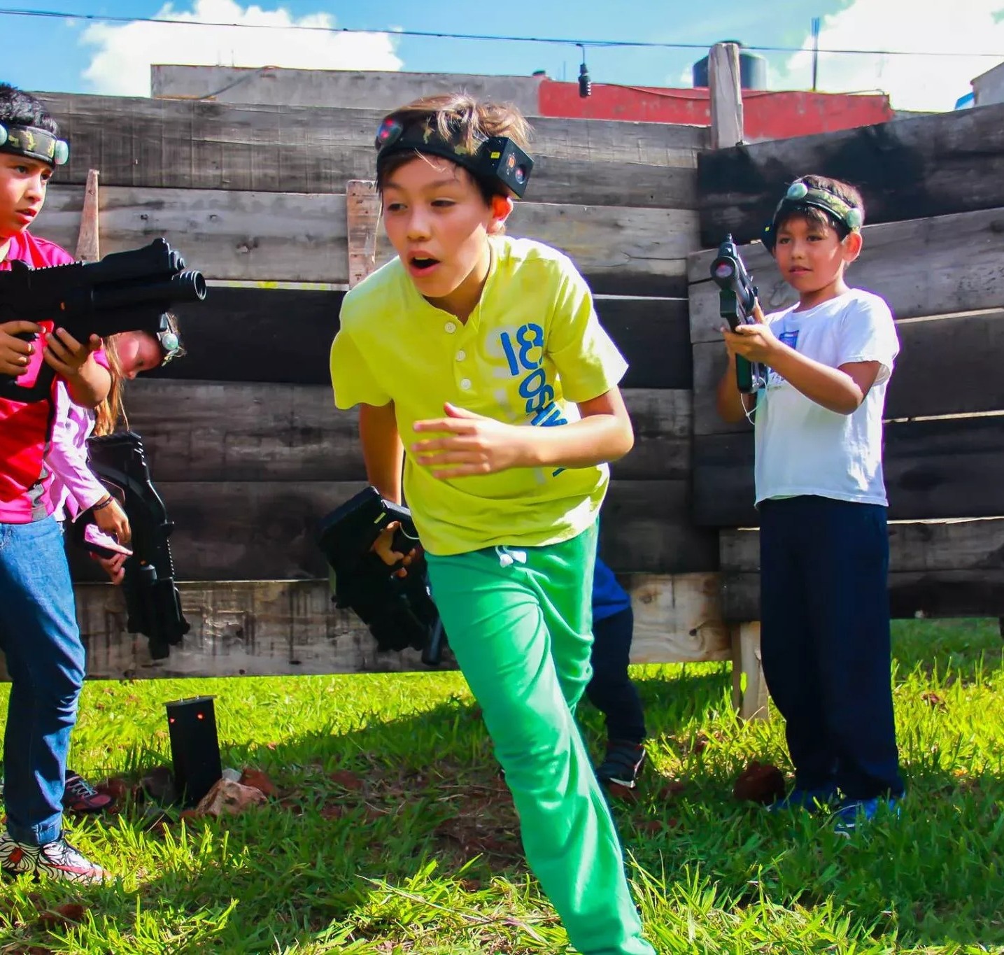 Kids playing at Laser Tag Birthday Parties